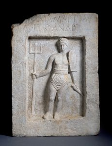 Reliëf van een gladiator uit Smyrna